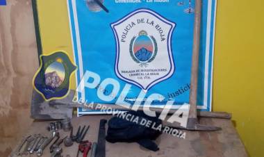 Chamical: Recuperación de elementos robados