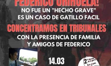 Chepes: harán marcha pidiendo justicia por Federico Orihuela