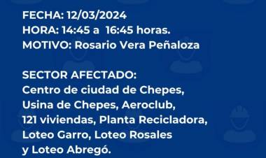 Chepes: colapsó el sistema eléctrico por la alta demanda este miercoles