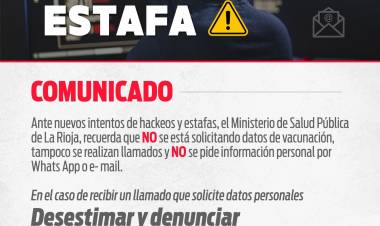 El Ministerio de Salud alerta sobre estafas telefónicas