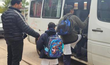 La Escuela N° 5 Roberto Saúl ya cuenta con transporte escolar para sus alumnos