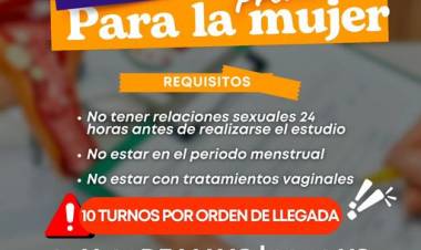 Chepes: organizan la "Semana de Estudios Ginecológicos Preventivos"