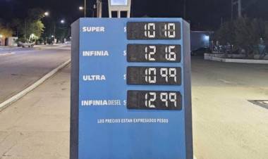Aumentos de los combustibles: Así quedaron los nuevos precios en Chepes
