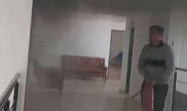 Pudo ser tragedia: Principio de incendio en oficina del Concejo Deliberante