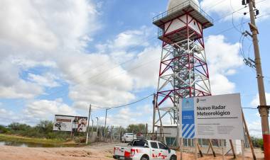 El radar meteorológico de La Rioja comenzó a emitir señales al Servicio Meteorológico Nacional
