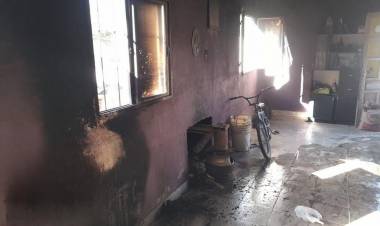 Chepes: principio de incendio en una vivienda de barrio céntrico