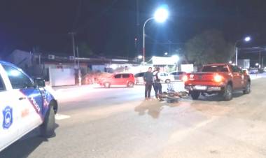 Chepes: Se registró accidente de transito sobre Av. San Martin y Pelagio B. Luna