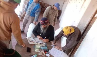 Producción Sustentable: jornada de pesaje, registro y carga de hojas secas de jarilla