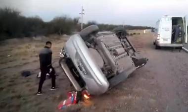 Accidente en ruta 38, cerca de las 20 hs de este viernes 6/09, pasando Punta de los Llanos