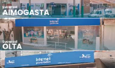Olta, Villa Unión y Aimogasta cuentan con oficinas de Internet