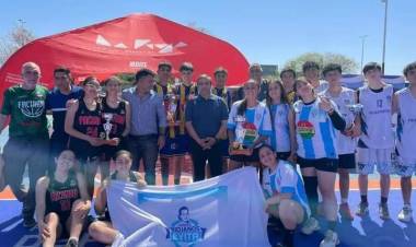 Juegos Riojanos Evita: destacada jornada deportiva en básquet 3x3 femenino y masculino de Chepes