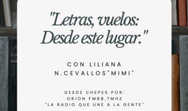 Chepes: "Letras, Vuelos; Desde este Lugar", la Nueva propuesta radial en la 88.7 MHz