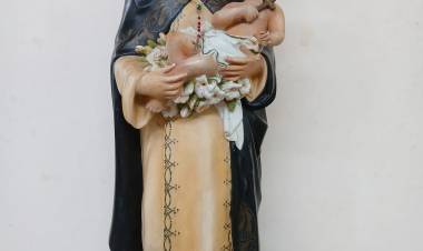 Chepes: Restauraron la imagen de Santa Rosa de Lima
