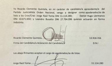 Quintela oficializó su candidatura a la presidencia del PJ Nacional