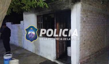 Chepes: Incendio de una vivienda en barrio YPF