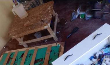 Chepes: hombre denunció que su esposa realizó destrozos en la vivienda