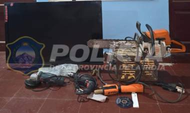 U.R.VI° Chepes Brigada de Investigaciones recupera elementos robados