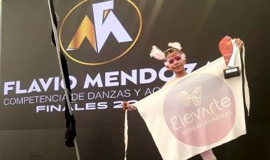 Chepes: Milena De Brandi logró el segundo puesto en la final internacional "Acrobacia en Tela y Lira"