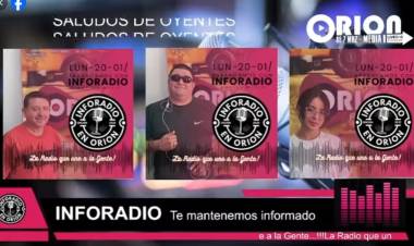 "INFORADIO". De lunes a viernes, de 8 a 13 hs.