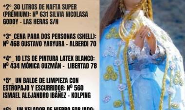 Se dieron a conocer los ganadores de la rifa de la Comisión de Villa Chepes