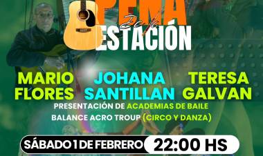 Chepes: Este sábado 1 de febrero se realiza la 2° edición de la Peña de la Estación