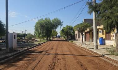 Chepes: Iniciaron trabajos de reacondicionamiento de calles