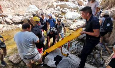 Olta: Rescatan a una mujer accidentada en la Quebrada del Chorro