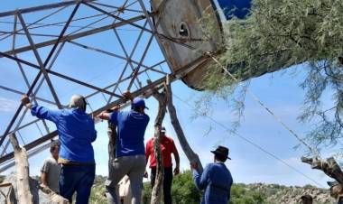 El Águila, Distrito El Tala: reparacion de tanque de almacenamiento de agua y torre