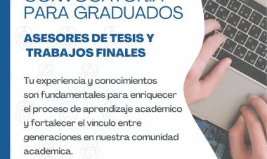Graduados UNLaR: convocatoria para asesores de tesis y trabajos finales