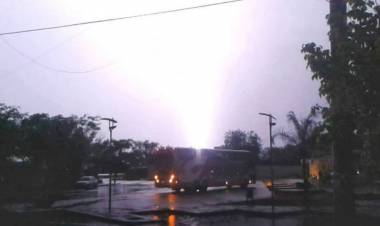 Se registró una tormenta que afectó a los distritos y parajes al Este del departamento Chamical