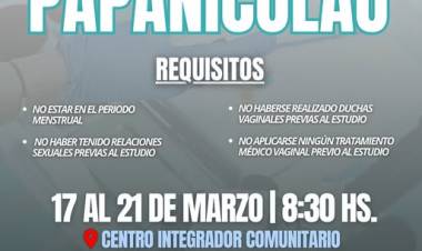 Chepes: Operativo de Papanicolau en el C.I.C.