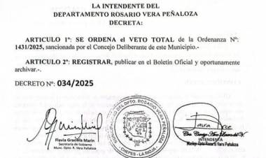 Se vetó el proyecto del cambio de nombre de la plaza de Desiderio Tello 