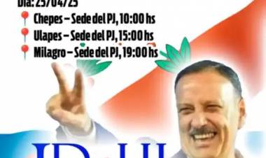 El PJ local invita a toda la dirigencia a un Encuentro Peronista en Chepes