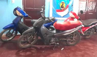 Chepes: Policía recuperó tres motos robadas