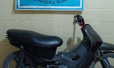 Secuestran una motocicleta con numeración adulterada en Chamical