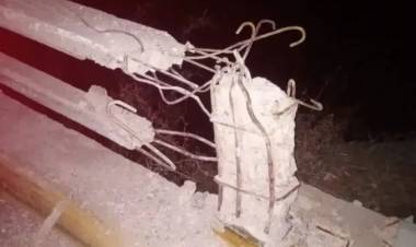 Chepes: conductor de un camión chocó contra el guardarraíl de ruta 141