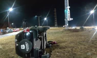 Vuelco en Ruta 38: un conductor resultó herido y dio positivo en alcoholemia