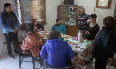 Visita a familias de diferentes localidades del departamento