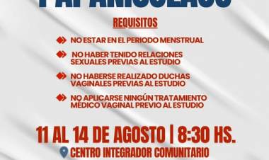 Chepes: operativo de papanicolaou en el C.I.C.