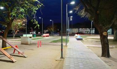 Av. San Martín: Tareas de mejora led y mantenimiento del alumbrado público