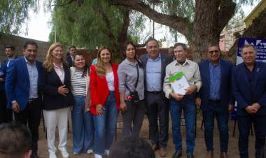 Chepes: Escuela Nº 114 “Nicolás Lanzilloto” recibió equipos de sonido y materiales de construcción