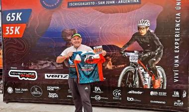 Juan Carlos Cuello representó a Chepes en el Desafío Valle de la Luna