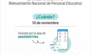 El 10 de noviembre inicia el Relevamiento Nacional de Personal Educativo, con participación obligatoria para docentes de todo el país