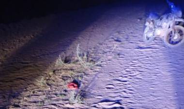 Chepes: caída en el camino a Las Jarillas: dos heridos y traslado por alcoholemia positiva