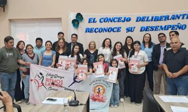 Chepes: el Concejo Deliberante reconoce a las bailarinas de Aamaal Dance por su desempeño en Córdoba Danza 2025