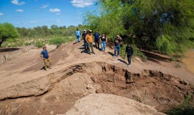 Chepes: autoridades realizaron un nuevo recorrido por zonas afectadas tras el temporal
