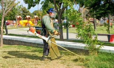 Trabajos de limpieza y mantenimiento en espacios públicos