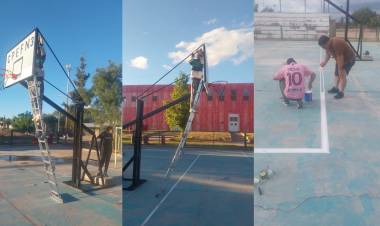 Preparativos listos para el inicio del ciclo de básquetbol 2026 en el Polideportivo Municipal