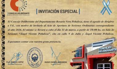 Chepes: este miércoles se inaugurará el 39° período de sesiones ordinarias