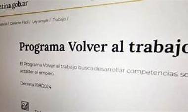 Finaliza el programa "Volver al Trabajo" en el departamento Rosario Vera Peñaloza